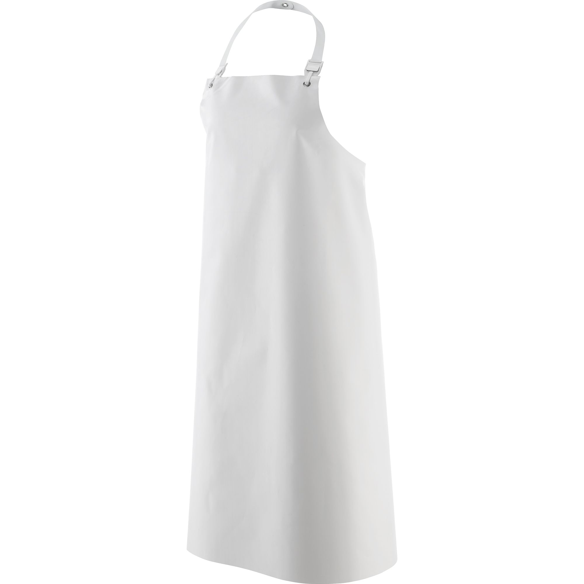 Apron white 90x120cm plastic for food industry