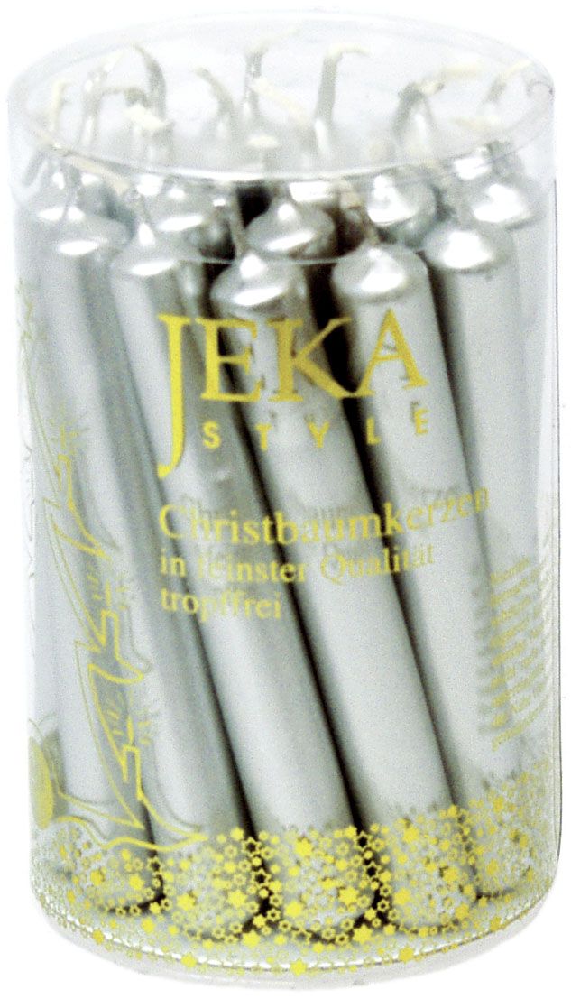 Candele per albero di Natale Ø13 x H97 argento 20pz