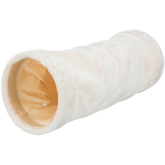 Cat Spieltunnel in plüsch Ø22x60cm beige TX42981