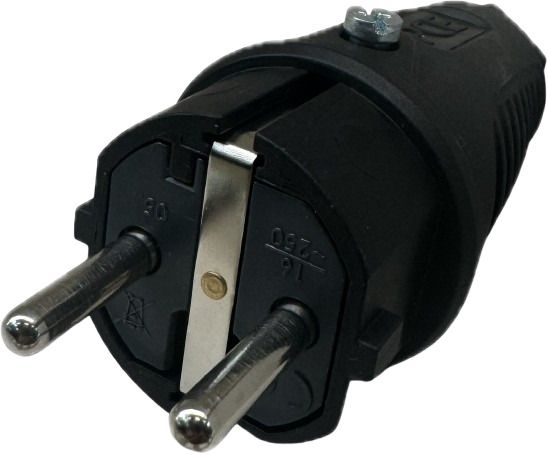 Schukostecker Gummi IP54