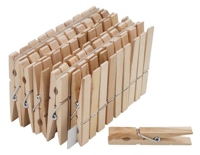 Clothespins wood 50pcs