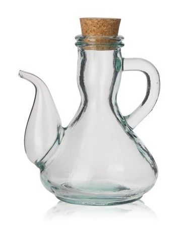 Oil bottle glass with cork 250ml