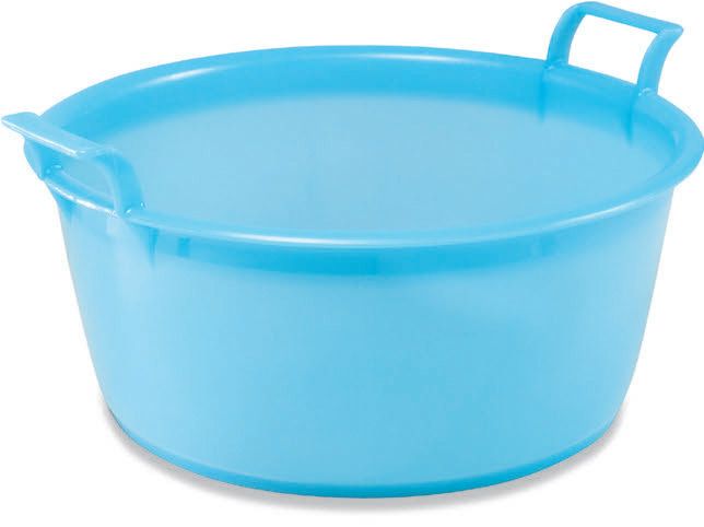 Tub round 7lt Ø33x15cm light blue