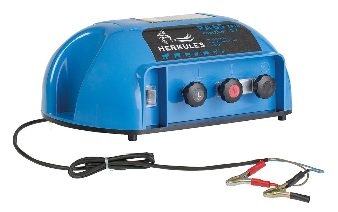 Elettrificatore per recinto Herkules PA 65 TRIO 9V/12V/230V