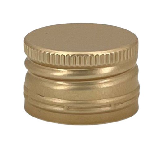 Screw cap aluminum PP28 hand gold with seal 250pcs/bag