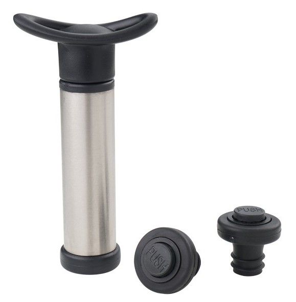 Vacuum pump stainless steel + 2 caps