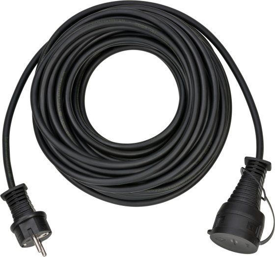 Cavo di prolunga 15m 3G1,5 nero Schuko IP44
