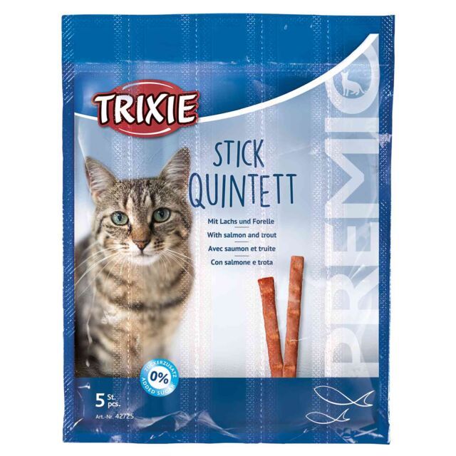 Cat Snack PremioStick Quintett Lachs/Forelle 5x/5g TX42725