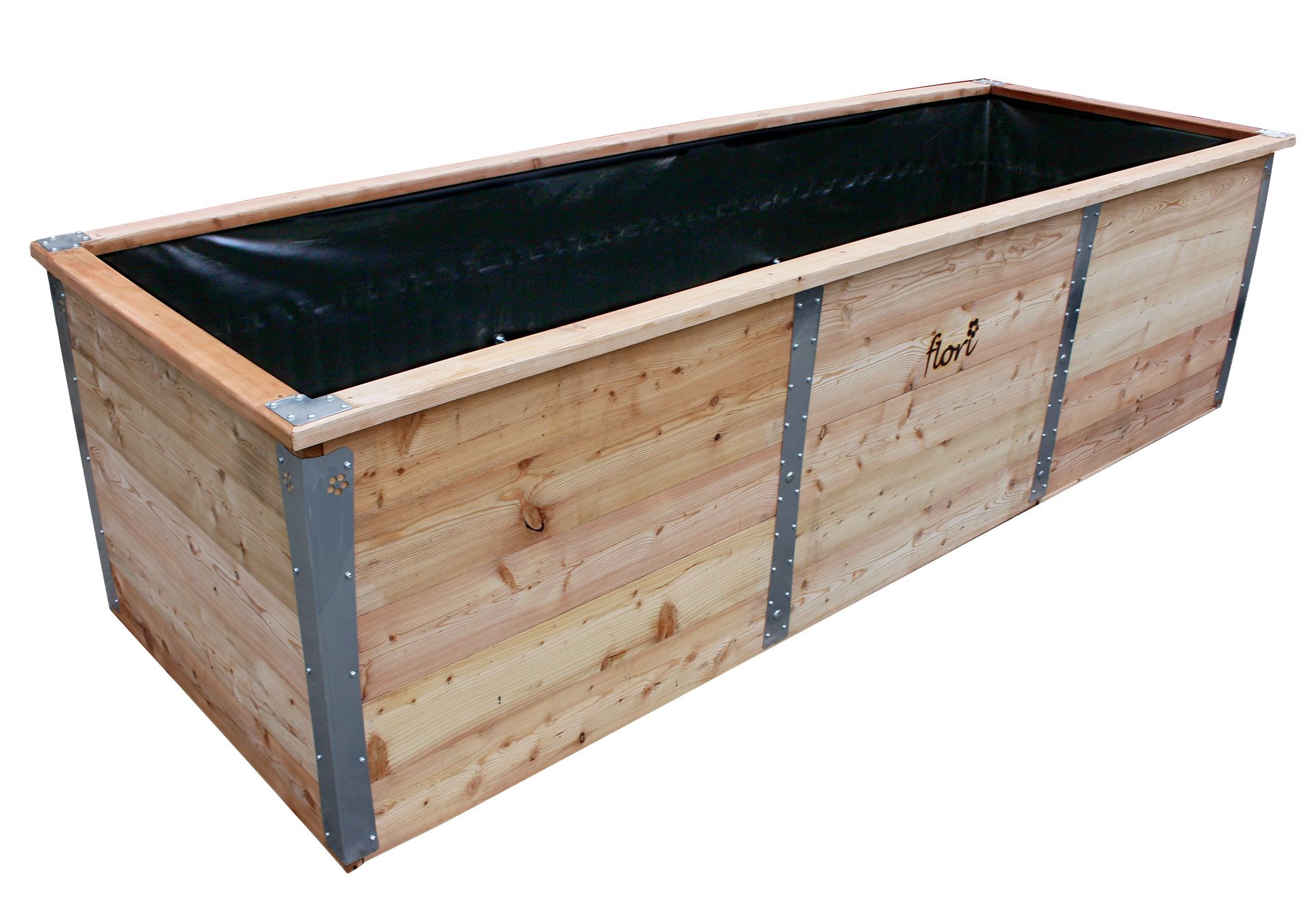 Raised bed flori larch wood 300x100x80cm