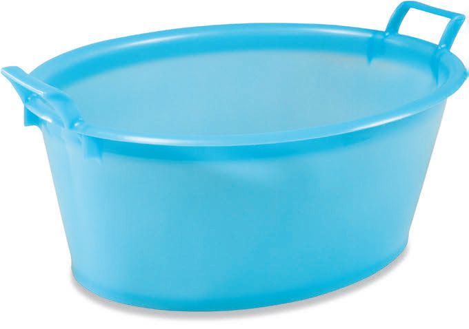 Schaff oval 60lt 80x54x30cm blau