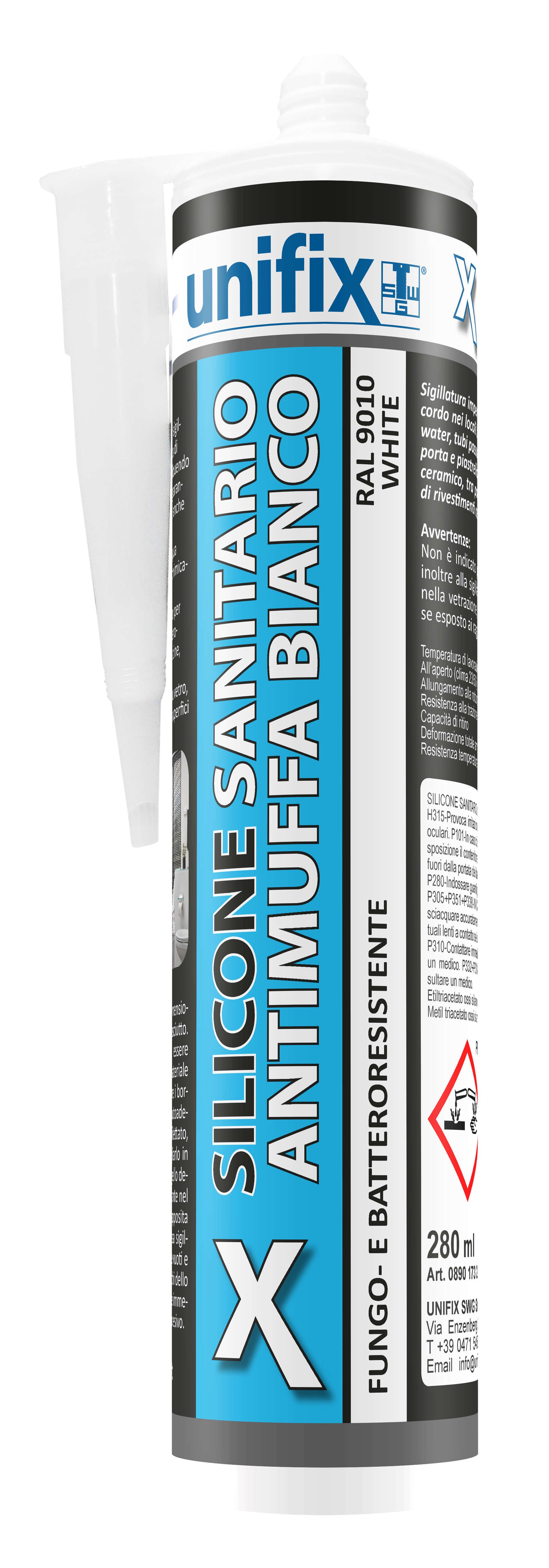 Silicone sanitary anti-mould white 280ml