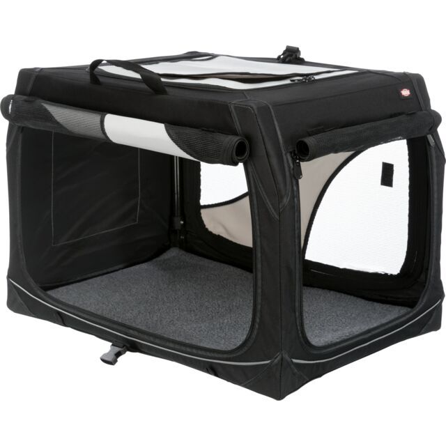Dog crate Vario 61x43x46cm S black/grey TX39721