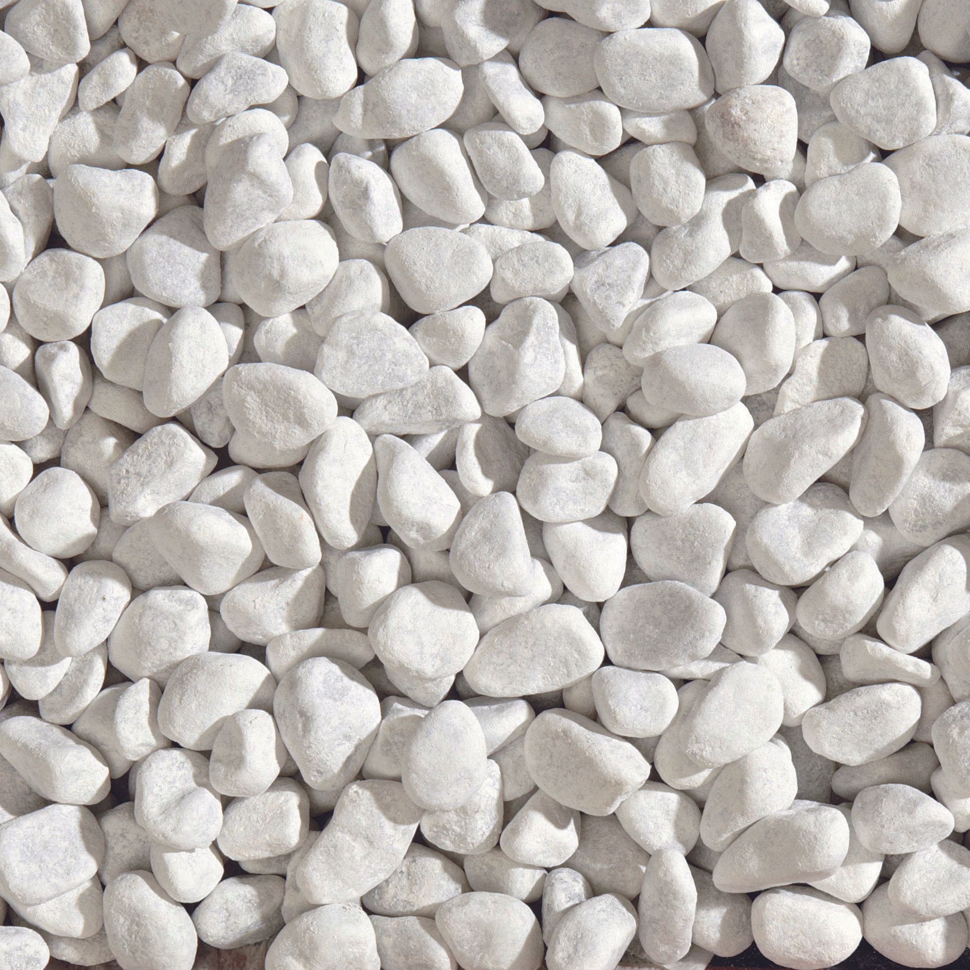 Decorative stone polished „Bianco Carrara“ 15/25 20kg/bag