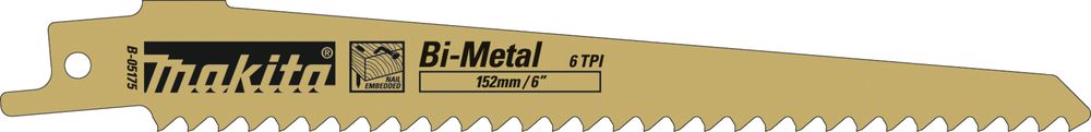 Makita BiM Sägeblatt für genageltes Holz 152×1,25mm 6TPI 5St
