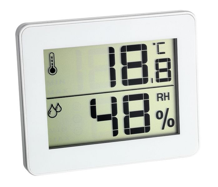 Thermo-Hygrometer Innen weiß digital Min-Max – 30.5027.02