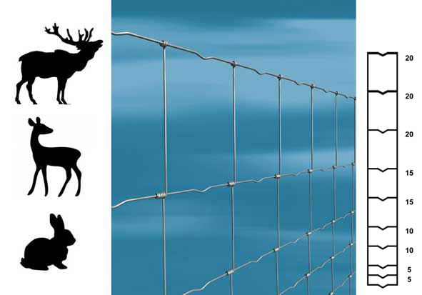Wildzaun AGRI 120/10/15 50m 2,5/2,0mm
