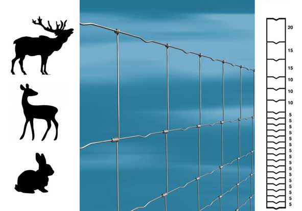 Wildzaun AGRI 160/23/15 50m 2,5/2,0mm