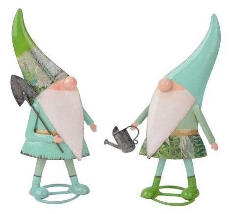 Gnome Puffo metal 15/22x9x35cm