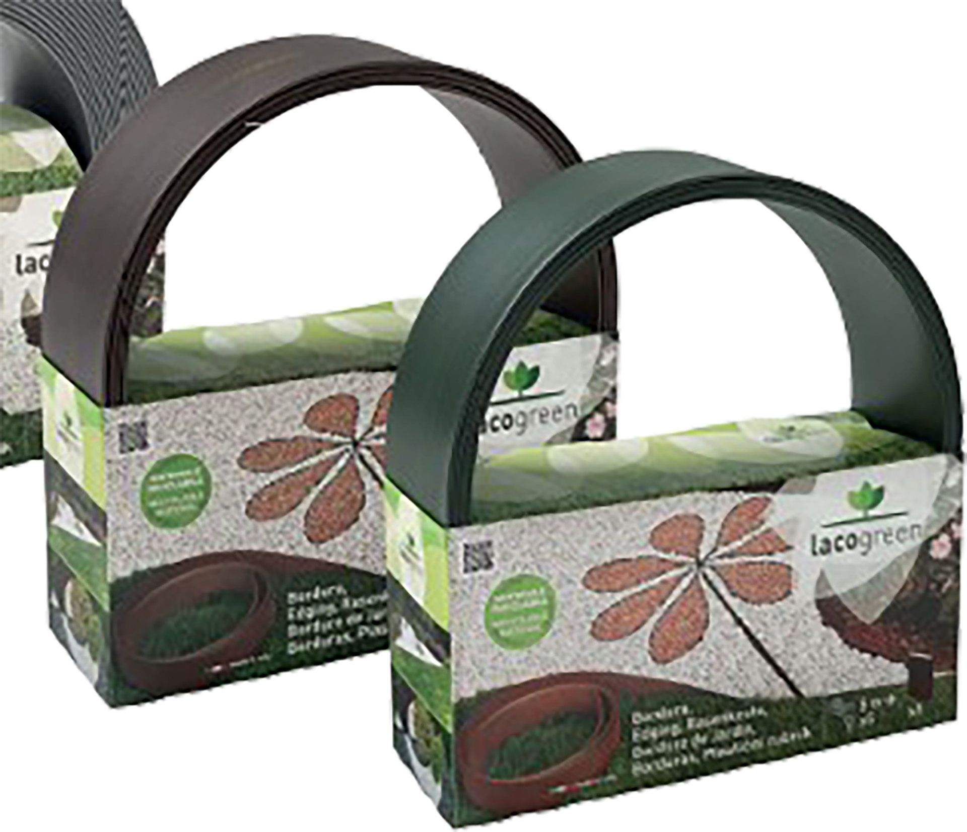 Garden edging plastic Lacogreen H12cm L5m s4cocoa
