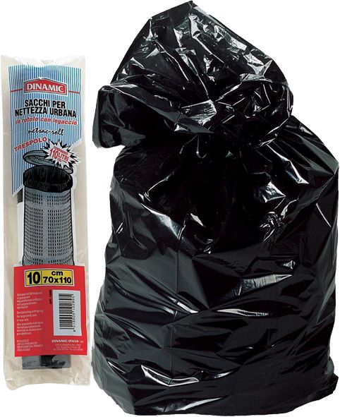 Waste bag 70×110 110lt 10pcs 33my black