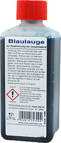 Acidotest-Soluzione „Blaulauge“ 250ml