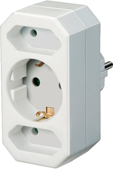Spina adattatore Euro 2 + Schuko 1