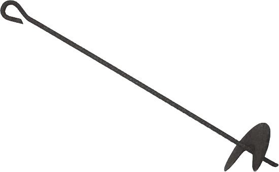 ANKER SCHWARZ 150cm Teller 300/8 Stab 26mm