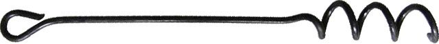 Earth Anchor black 600x14mm spiral Ø80mm 800/pal