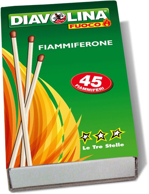 Lighter Diavolina matches „Maxi“ 45pc
