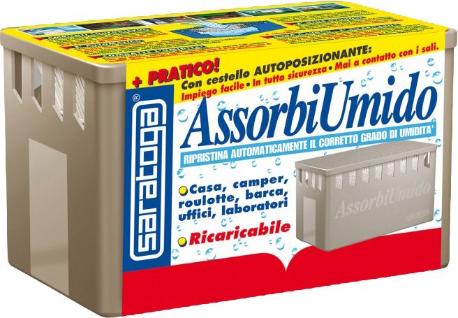 AssorbiUmido Deumidificatore con 6 ricariche 450g