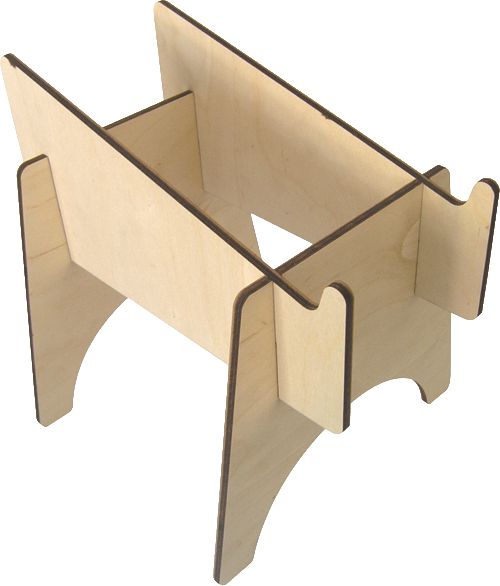Bag in Box Kartonhalter 5-10lt Holz 40/Ka
