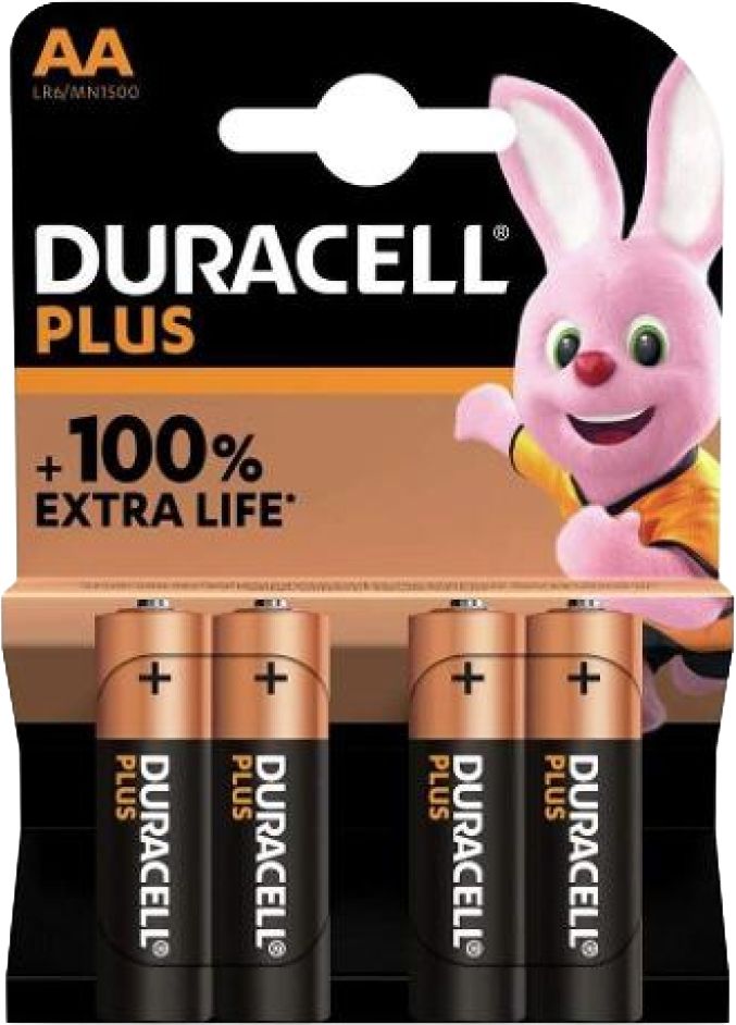 Battery Duracell Plus AA MN1500 1,5V 4pcs