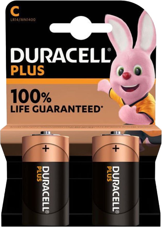 Batteria Duracell Plus MN1400 1,5V 2pz