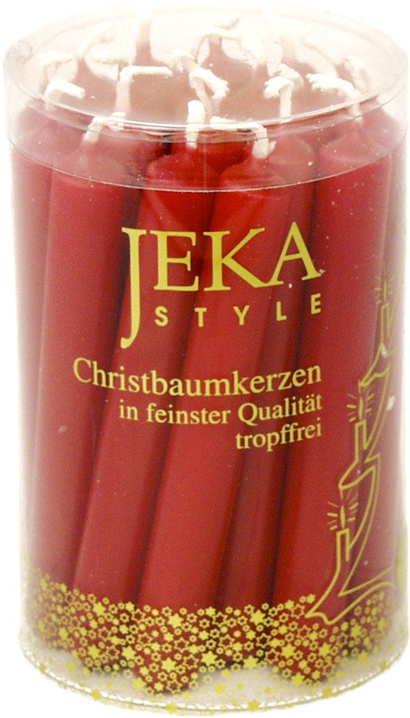 Candele per albero di Natale Ø13 x H97 rosso pettirosso 20pz
