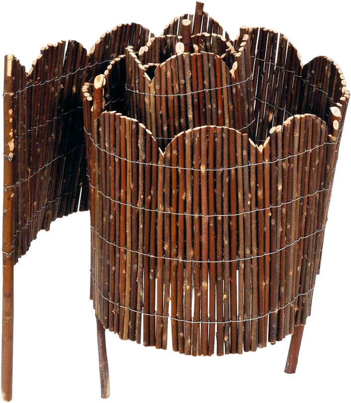 Bed edging willow with arches 190x40cm – 3441