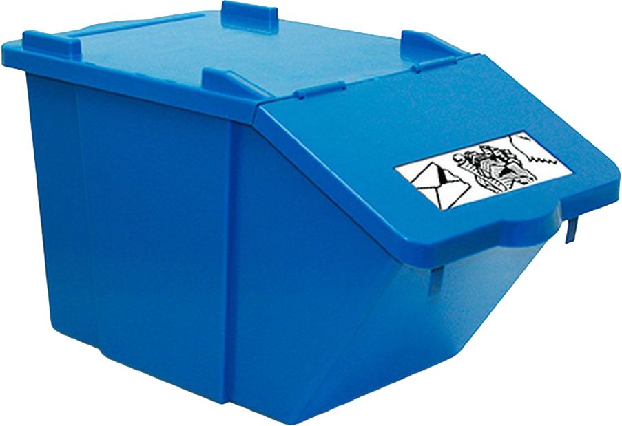 Contenitore Pick-Up 45lt blu plastica