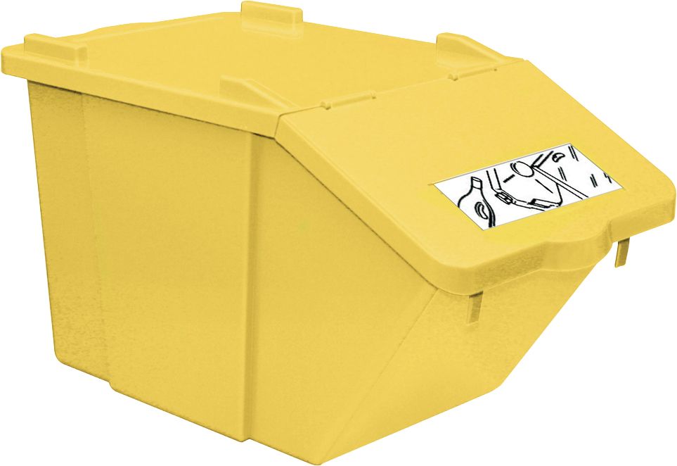 Contenitore Pick-Up 45lt giallo plastica