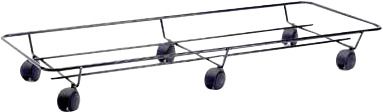 Flowerpot holder rolling base 56x28cm 6 wheels