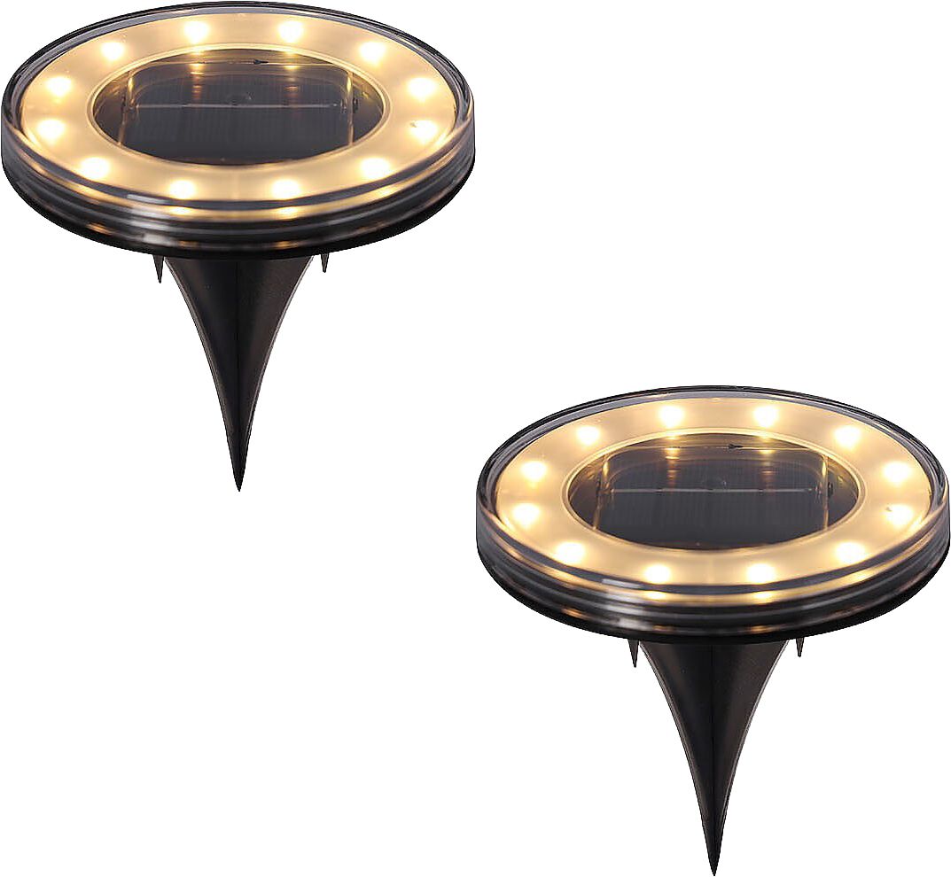 LED-Solarlampe Boden 2St