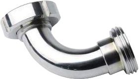 Elbow s.steel 90° DIN32 M with union nut x DIN32 Female