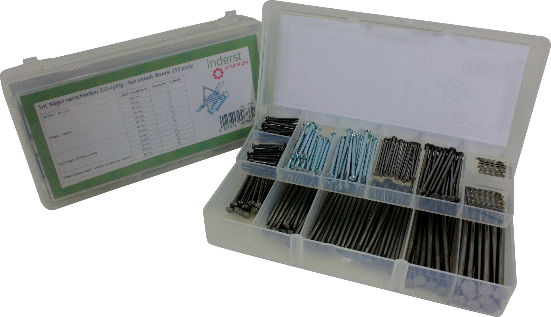 Box PP Set Nägel