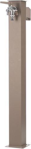 Brunnen Alu 86x18x12cm+Schlauchhalter tortora