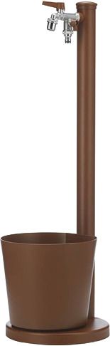 Fountain metall 88x27x30cm+tray round rust