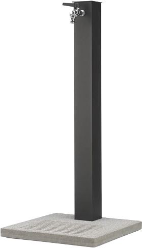 Brunnen Metall mit Sockel 91x40x40cm anthrazit