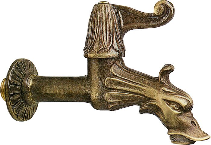 Rubinetto per fontana ottone drago a leva