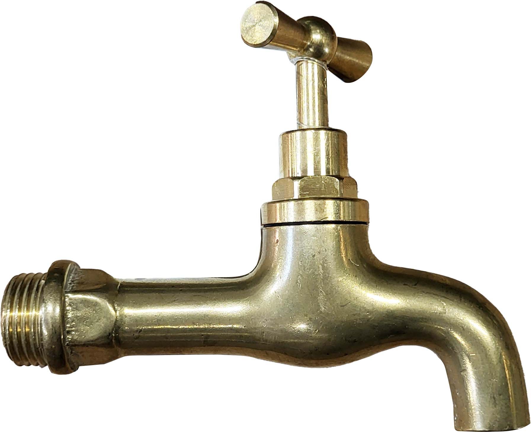 Fountain tap yellow-brass 1/2″ M