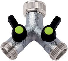 Deviatore „Y“ a 2 vie regolabili 3/4″