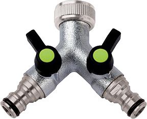 Diverter „Y“ 2-way adjustable 3/4″ with valve