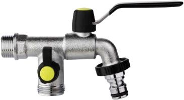 Faucet with extra outlet 1/2”- 3/4”