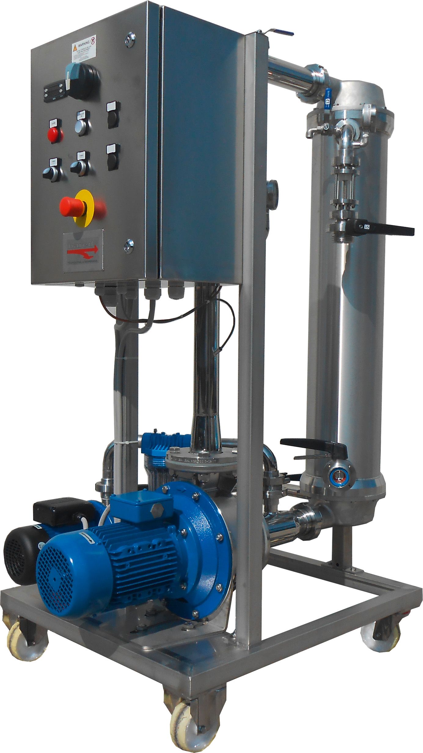 Cross flow filter semiautomatic 1 membran